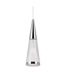 Polished Chrome Mini Pendant Hanging Light Fixture - Picture 1 of 4