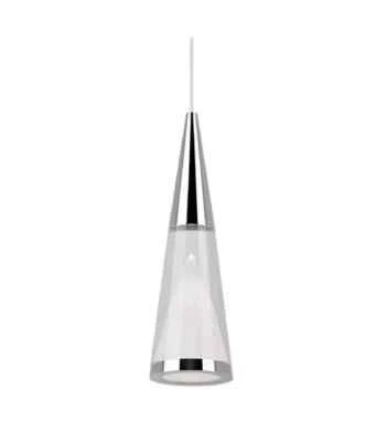 Polished Chrome Mini Pendant Hanging Light Fixture - Image 1 of 4