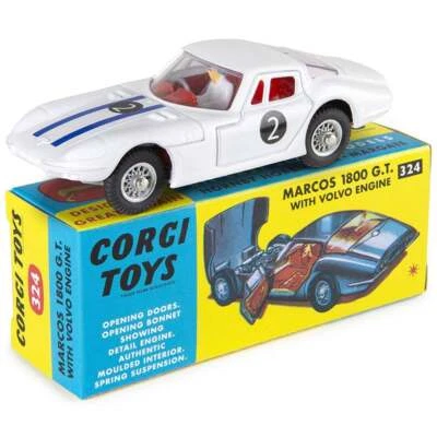 Corgi Model Club 324 Marcos 1800 GT with Volvo Engine Boxed Diecast Car inc COA - Image 1 of 4
