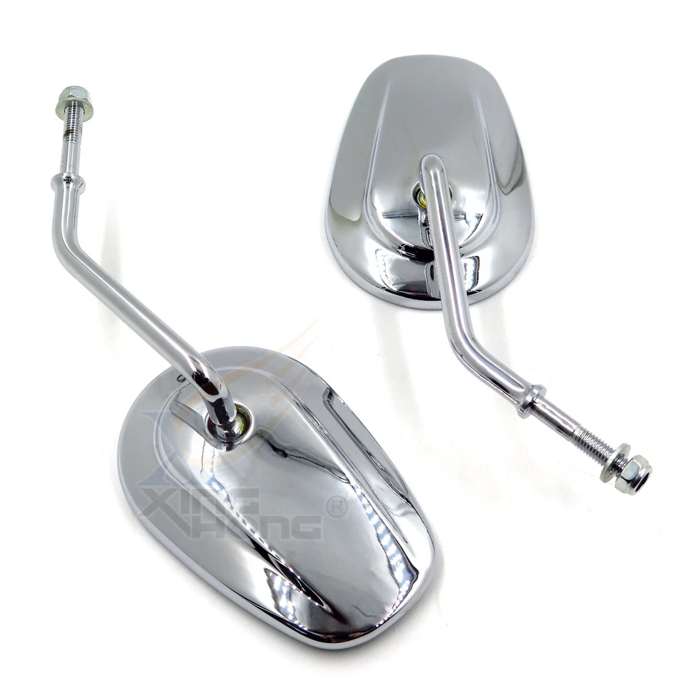 Пара боковых зеркал заднего вида 8 мм для Harley Davidson Sportster XL1200L XL883 XL883L - Изображение 1 из 4