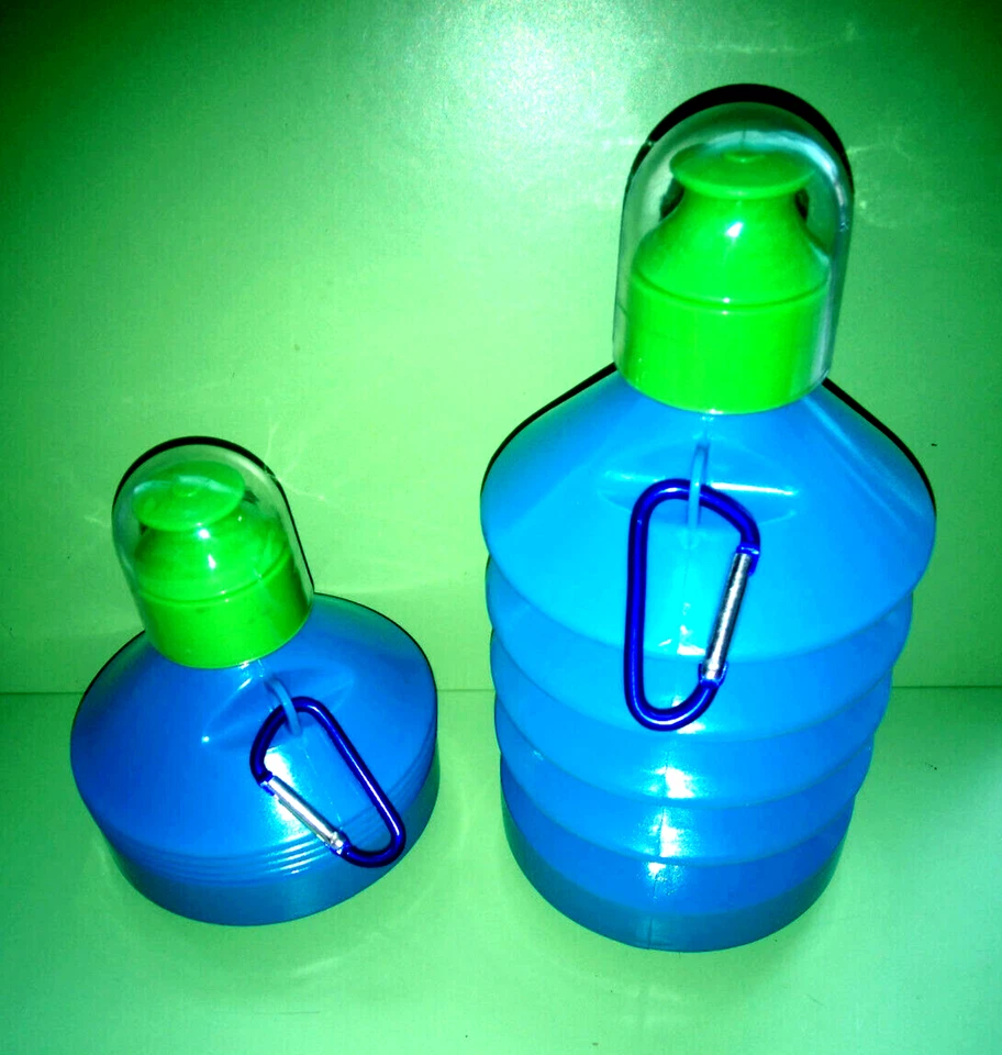 FL B.V. Falt-Trinkflasche "Ziehharmonika" ca. 600ml mit Karabinerhaken Wandern-Outdoor..