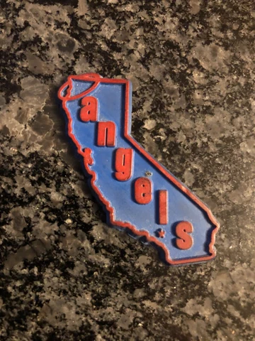 CALIFORNIA ANGELS Vintage Old MLB RUBBER Baseball FRIDGE MAGNET Standings Board Cover