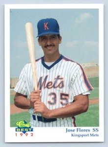 Jose Flores 1992 Classic Best Kingsport Mets