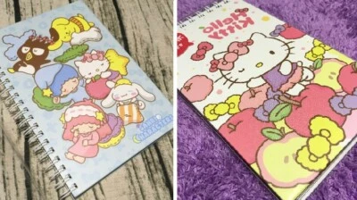 Sanrio Little Twin Star Hello Kitty Note Book Diary Journal Memo Gift Hard Cover - Image 1 of 4