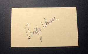 Bobby Unser—Driver—NASCAR Racing-Signed 3X5 Index Card - Picture 1 of 1