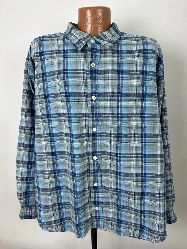 Camisa De Colección Años 90 Route 66 Hombres 3XL Apretada A Cuadros Manga Larga Con Botones Informal Algodón Foto 1 de 4