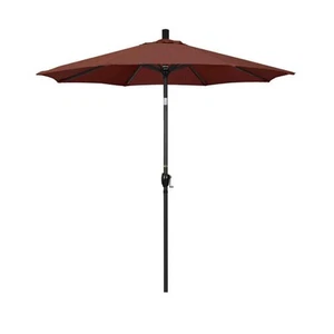 7-1/2 ft. Aluminum Push Tilt Patio Market Umbrella in Terrace Adobe Olefin - Picture 1 of 5