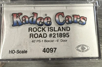 Kadee Cars HO RTR #4097 40’ PS-1 Boxcar Rock Island NIB - Image 1 of 3