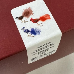 Hallmark Keepsake Beautiful Birds Blown Glass - Set of 3 - Picture 1 of 5