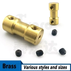 Flexible Shaft Brass Motor Connector Coupler Rigid Coupling for RC Car Boat New - Picture 1 of 8