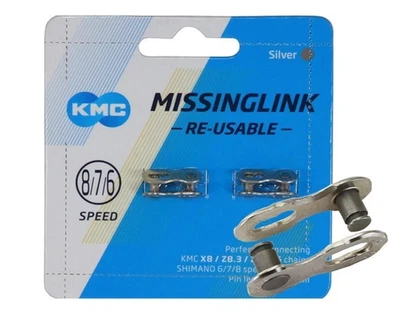 KMC MissingLink Re-Usable Chain Link - 8/7/6 Speed - 7.3mm - Image 1 of 3