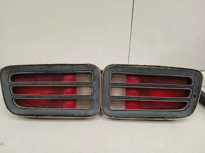 1970 Cuda Tail Light Barracuda Taillights Housings Lens Grill Grilles Pair - Image 1 of 4