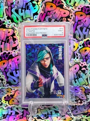 2020 Panini Fortnite Series 2 USA Promo #P9 Synapse PSA 9 Cracked Ice Promo - Image 1 of 4