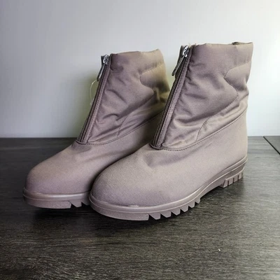 Calentadores de Puntera Canadá Mujer Taupe Invierno Cremallera Frontal Botas Aisladas 6 Anchas Foto 1 de 4