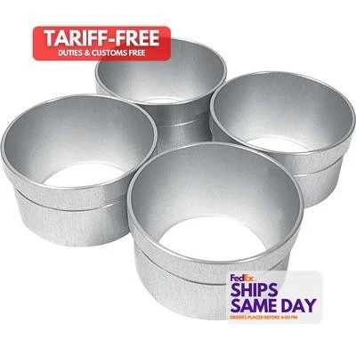 Allstar ALL26061, Set of 4 Base Plate Inserts .950 4pk for 1in spacer Aluminum  - Image 1 of 4