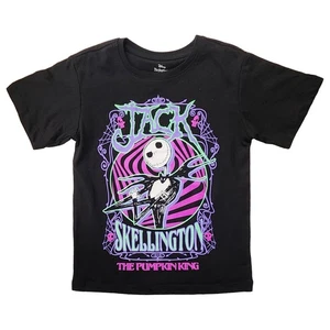 Disney Boys Black Nightmare Before Christmas Jack Skellington Shirt XS 4-5 - Picture 1 of 2
