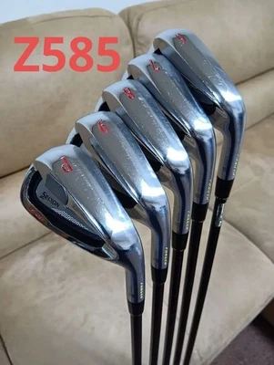Srixon Z585 ferri #6-9,Pw (5 club)/carbonio originale/Flex:Regular/Set di ferri - Immagine 1 di 4