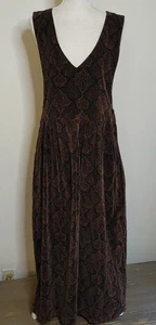Vintage 90er Bryn Connelly Cottagecore braun Samt Pullover Kleid Fairycore Gr. 10 - Bild 1 von 8