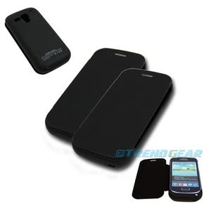 2PCS 2000MAH EXTERNAL BACKUP BATTERY POWER BANK CASE COVER BLACK GALAXY S3 MINI - Zdjęcie 1 z 1