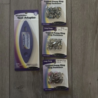 Herramienta Snap Source The SnapSetter Talla 16 Púrpura NUEVO EN PAQUETE Incluye broches de presión Foto 1 de 4