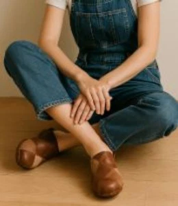 A.N.A. Size 7 Stylist Women's Halton Mules Clogs Cognac  Memory Foam - Picture 1 of 10