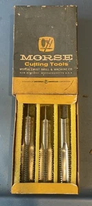 1 Set Morse Cutting Tools 3/4-10 NC Hand Taps 4 Flute Carbon Steel - Picture 1 of 5