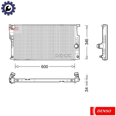 RADIATOR ENGINE COOLING DRM05004 FOR BMW 1/F2/F20/3/F3 B38B15A 1.5L 3cyl 1 F21 - Image 1 of 4