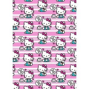 Hello Kitty Snack Time weiche Flanelldecke 50" x 70" von Sanrio - Bild 1 von 1