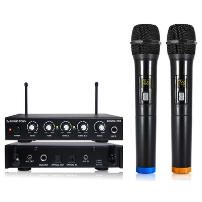16 Channels Wireless Microphone Karaoke Mixer System with Optical (Toslink), ... - Image 1 of 4