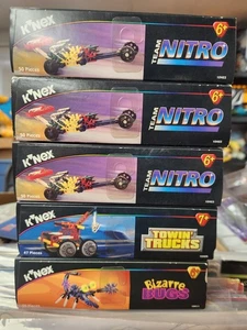 KNEX Building Lot Bizarre Bugs Team Nitro ×3 Towin Trucks New Sealed NOS MIB - Picture 1 of 1
