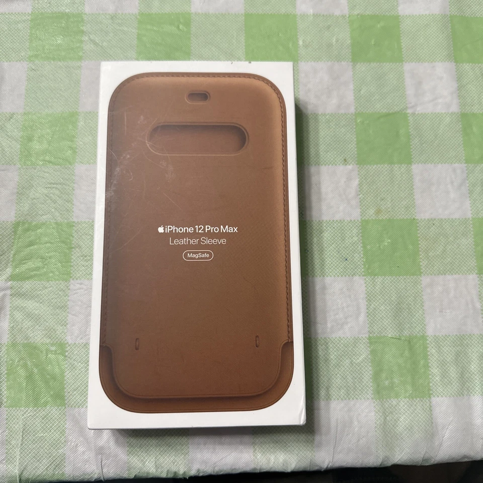 Apple OEM Leather Sleeve Case with MagSafe Saddle Brown (MHYC3ZM/A)