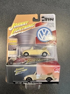 1975 '75 VW SUPER BEETLE BUG V/B КОЛЛЕКЦИОННОЕ ХРАНИЛИЩЕ ОЛОВО JOHNNY LIGHTNING 2020 - Изображение 1 из 4