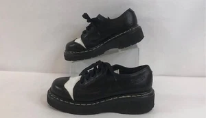 VTG (MIE) Dr Martens 2-Tone Platform Saddle Shoes #8651 US womens 8 / US mens 7 - Picture 1 of 6
