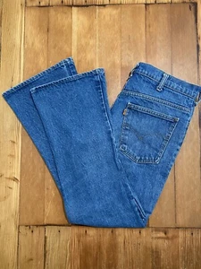 Vintage 70's Levi's Orange Tab 646 Bell Bottom High Rise Flared Jeans 32x29 - Picture 1 of 10