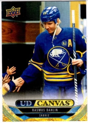 2024-25 UD Series 1 Rasmus Dahlin Canvas Card # C80 - Image 1 of 2