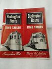 Public Timetable Burlington Route May-September 1951 Everywhere West, Zephyrs (F