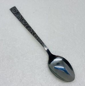 Rare Lifetime Cutlery Stainless Spoon 6.5” Floral Ornate Handle Beautiful Art 6