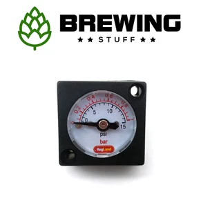 KegLand Mini Pressure Gauge For Duotight Secondary Regulator and Spunding Valve - Picture 1 of 13