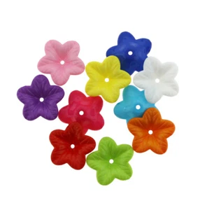 Tapas de cuentas de flores de colores surtidos - 16,3 mm x 20 mm - 250 piezas - K142 - Imagen 1 de 3