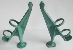 PAIR VINTAGE RIPICH Fishing ROD Pole HOLDERS PIER OR BOAT MAN CAVE DISPLAY   C83 - Picture 1 of 8