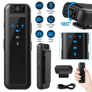 Portable Police Body Camera 1080P Pocket Video Audio Recorder Night Vision Cam - Picture 1 of 18