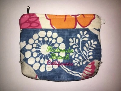 刺绣比基尼/化妆包拉链袋“Redondo Beach”加州 — 第 1/4 张图片