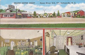 Jacksonville, NORTH CAROLINA - DeLuxe Motor Court - ROADSIDE AMERICA - MULTIVIEW - Picture 1 of 2