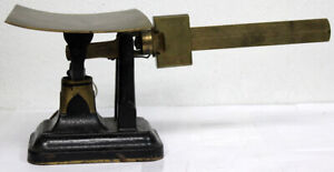 Vintage Postal Scale / Cast Iron / Brass Super Clean Fairbanks Letter Scale LOOK