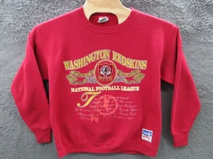 Vintage WASHINGTON REDSKINS COMMANDERS 90s Y2K Sweatshirt Men's Large Made USA - Picture 1 of 20