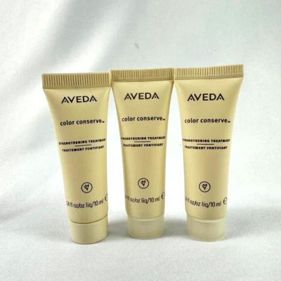 Aveda Color Conserve Strengthening Treatment 0.34 oz Lot Of 3 Travel Size - Image 1 of 4
