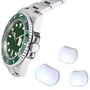 Durable Sapphire Date Window Watch Crystal Glass Bubble Magnifier Calendar Lens - Picture 1 of 20