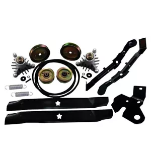 Proven Part Mower Deck Rebuild Kit Brake Idler Arms Springs Spindles Pulleys Bel - Picture 1 of 9