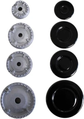 PAXANPAX Gasherd Topbrenner & Deckel Kit für AEG, Beko, Bosch, Siemens, Vestel, Whirlpool