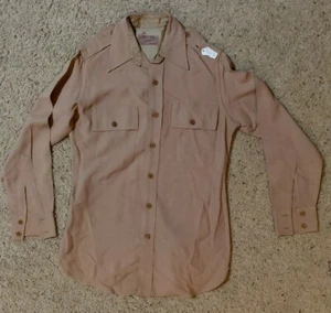 1940s WW2 Vtg Mens Med. Officers Military Army Shirt Rare Tailored by Champion - Picture 1 of 11